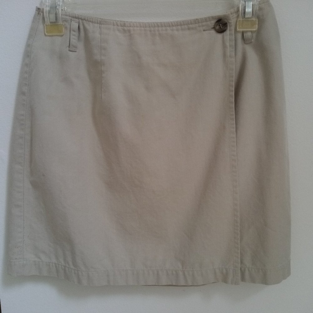 Khaki Wrap-Around Skirt -- Ann Taylor -- Size 2